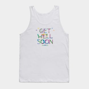 Get Well Soon - tropical word art Tank Top